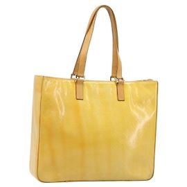 LOUIS VUITTON Borsa Tote Columbus Monogram Vernis Grigio M91028 LV Auth gh2014