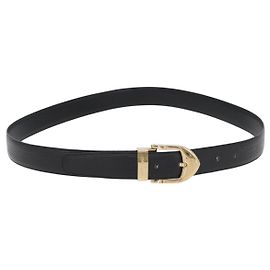CINTURA EPI LOUIS VUITTON 41,3" Nera LV Auth th6640