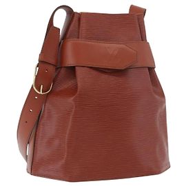 LOUIS VUITTON Epi Borsa A Spalla Paul PM Marrone M80203 LV Auth SW2283