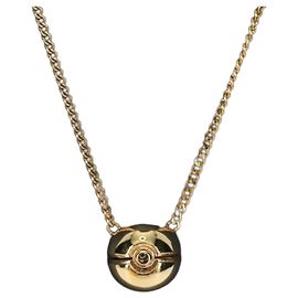 COLAR Poké Ball FENDI x FRGMT x POKMON em metal dourado Auth 167144SM