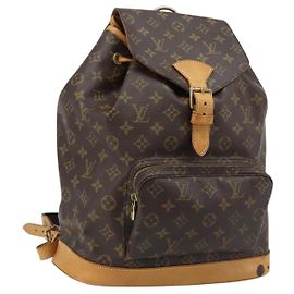 LOUIS VUITTON Monogram Montsouris GM Rucksack M51135 LV Auth ARZ520A