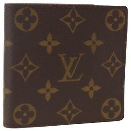 LOUIS VUITTON Monogram Portafoglio Bifold Marco M61675 LV Auth gh1887