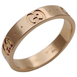Anello Gucci Icon Slim in oro rosa e rosa