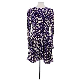 Saint Laurent Vestido violeta
