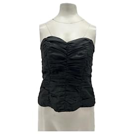 VERA MONT Black Draped Bustier - Autre Marque