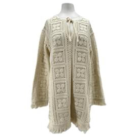 Abito all'uncinetto Isabel Marant Pour H&M Beige Cotone M