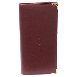 Cartera larga con cremallera de piel de ternera Cartier Must Line L3000168