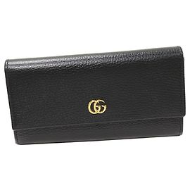 Billetera Continental Larga Gucci Calf GG Marmont 456116 CAO0G 1000