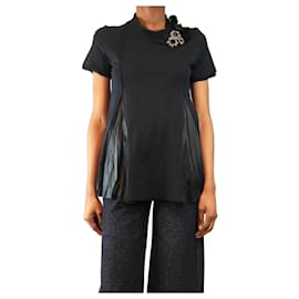 Blusa decorata blu navy profondo - taglia S - Prada