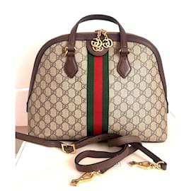 Borsa Gucci Ophidia Top Handle Beige Tela GG Supreme