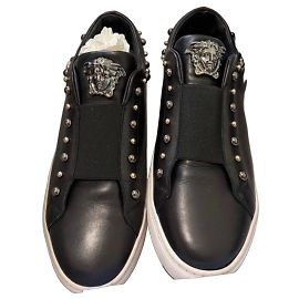 Sneakers Gianni Versace in pelle nera
