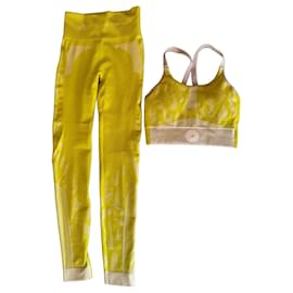 Adidas Leggings Gelb aus Elasthan