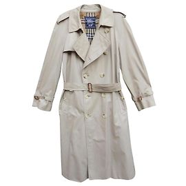 Trench Burberry beige in cotone