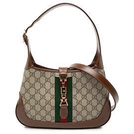 Gucci Beige Piccolo GG Supreme Web Jackie 1961 Crossbody