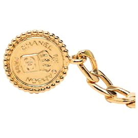 Cintura a catena con medaglione dorato placcato oro Chanel Rue Cambon