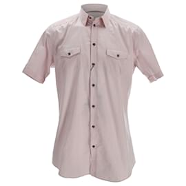 Camicia con bottoni Dolce & Gabbana in cotone rosa