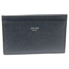 Céline Celine Grained Calfskin Card Holder Card Case