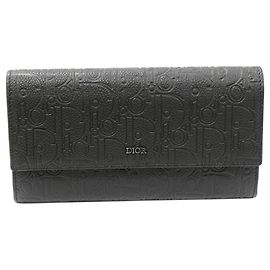 Christian Dior Calfskin Dior Gravity Long Flap Wallet Long Wallet 2ESBC328FLG_H00N