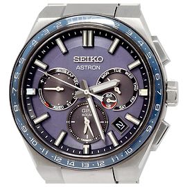 Seiko Astron Uhr mit blauem Zifferblatt SBXC109