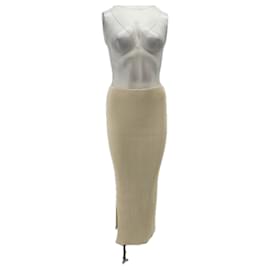 Autre Marque Falda de lana beige NERVURE