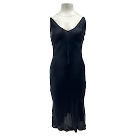 Autre Marque Robe en soie noire JORANDO