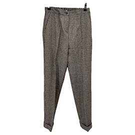Pantalon en laine à carreaux - Autre Marque
