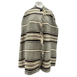 Isabel Marant Veste poncho à rayures en laine