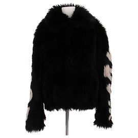 Autre Marque Schwarze Kunstfelljacke