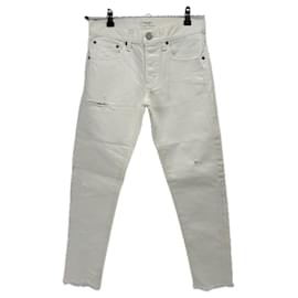 Autre Marque Jeans MOUSSY VINTAGE blancos de algodón con agujeros Talla 25