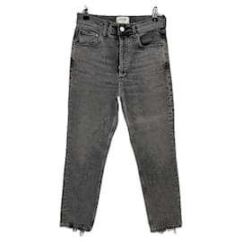 Jeans gris "Riley Crop" - Agolde