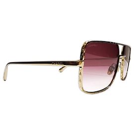 Gafas de sol Chanel piloto cuadrado metal dorado - 2025 - 4294 c.395/8H