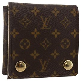 LOUIS VUITTON Monogram Accessory Case Jewelry Box LV Auth BAZ606A