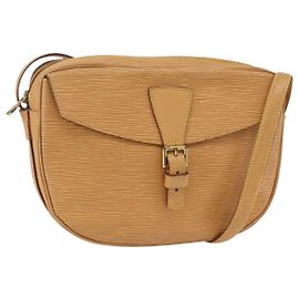 LOUIS VUITTON Bolso de Hombro Epi Jeune Fille MM Beige M52156 LV Auth ka3311