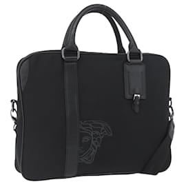 VERSACE Handtasche Nylon 2-in-1 Schwarz Auth bs33839 - Versace
