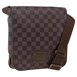 LOUIS VUITTON Borsa a Spalla Brooklyn PM Damier Ebene N51210 LV Auth gh1904