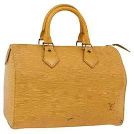 LOUIS VUITTON Borsa a Mano Epi Speedy 25 Tassili Giallo M43019 LV Auth gh1870