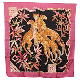 Sciarpa in seta Salvatore Ferragamo Rosa Auth am11101A