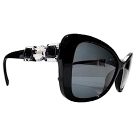 Gafas de sol Chanel Cat Eyes negras - 5445-H c.501/S4 - ¡Raro!