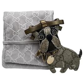 Pendente per Cani in Pelle Monogramma Vintage Gucci