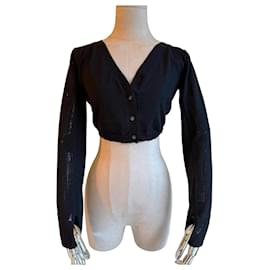 Jacquemus Schwarzer Wollpullover