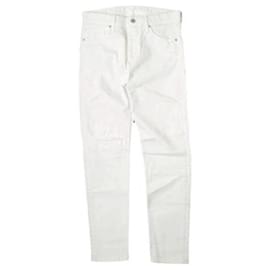 Pantalones de mezclilla de algodón slim rectos - Autre Marque