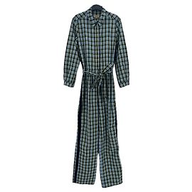 Burberry Mono azul a cuadros de algodón