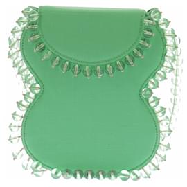 Borsa a mano By Far in pelle verde