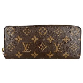 Braune Monogramm lange Geldbörse von Louis Vuitton
