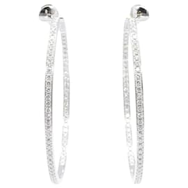 Orecchini a bottone in diamante in oro bianco 18K Cartier