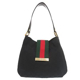 Bolsa de ombro hobo em lona GG e couro Gucci