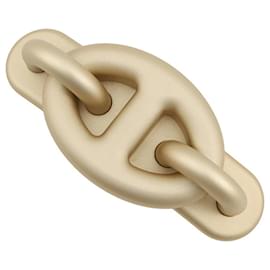 Hermès Hermes Gold Aluminum Barrette Tri Maillon PM Chaine d'Ancre