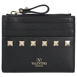 Portefeuille en cuir de veau Rockstud VALENTINO - Valentino Garavani