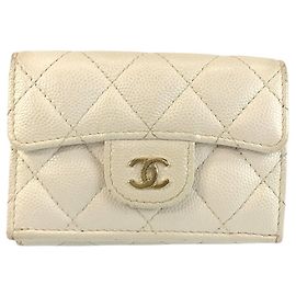 Portafoglio pieghevole in pelle matelassé Chanel