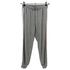 Autre Marque Grau Jogginghose mit bunten Streifen